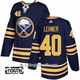 Barn Ishockey Buffalo Sabres Tröja Robin Lehner 40 Adidas 2017-2018 Marinblå Authentic